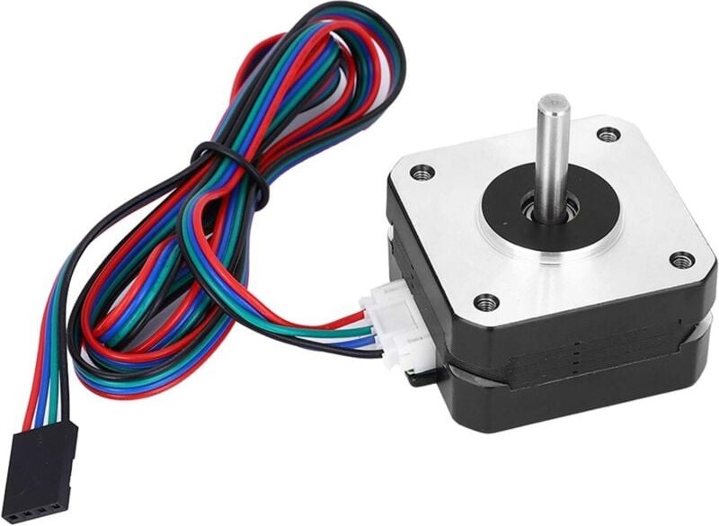 17Hs4023 Schrittmotor, 0,7 A 12 V Nema 17 Schrittmotor 4-adriges Kabel Elektrische Versorgung für 3D-Drucker