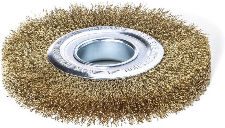 Rundbürste aus gewelltem Messingdraht 365763 Leßmann