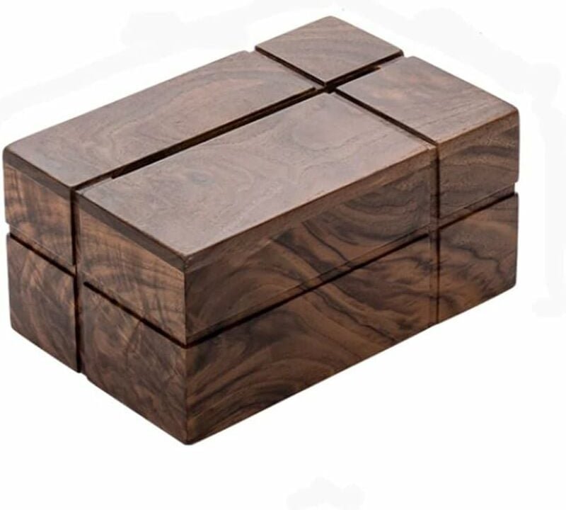 Gotrays - Walnuss-Papierbox, Hotel- und Familien-Massivholz-Taschentuchbox, Wohnzimmer, multifunktionale Aufbewahrungsbo...