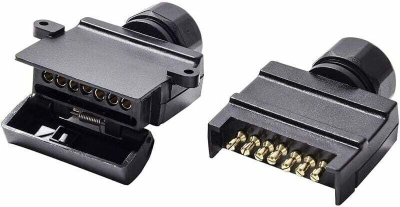 Flacher Anhängerstecker 7-polig männlich und flacher Anhängerstecker 7-polig weiblich, 12 v Australien wasserdichter fla...