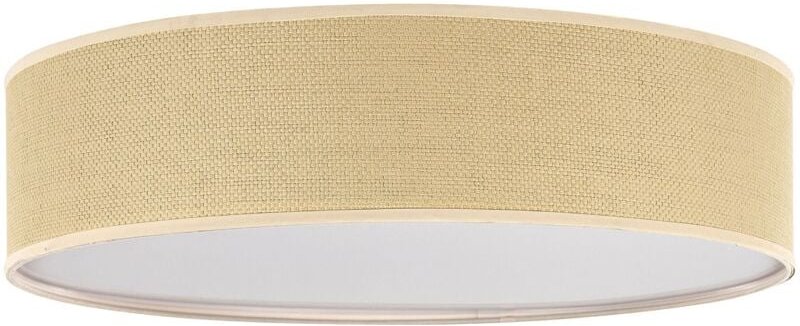 Deckenleuchte Natürlich Papiergeflecht und Acryl Rund Flach Trommelform Modern Unterputzmontage Wohnzimmer Küche Schlafz...