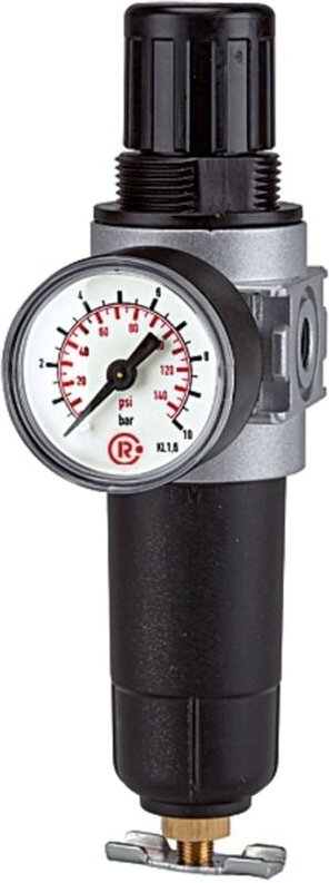 Filterregler »multifix-mini «, Metallbehälter, g 1/4, 0,5 - 10 bar - Riegler