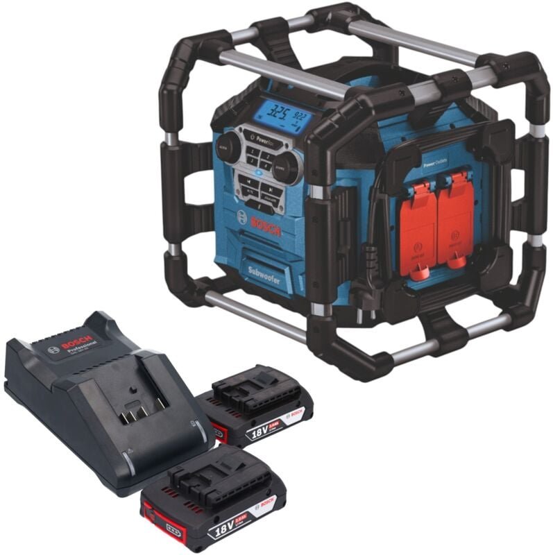 Bosch GPB 18V-5 C Professional Akku Radio 18 V Bluetooth + 2x Akku 2,0 Ah + Ladegerät