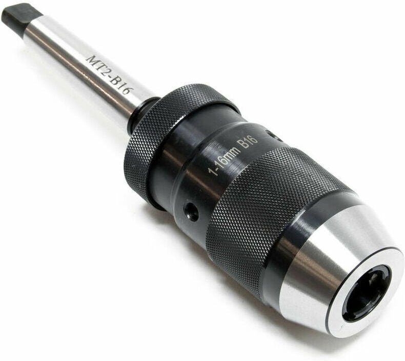 Bohrfutter MK2- B16 mit 16 mm Spannbereich. Integrierter Morsekegel-Bohrfutteradapter