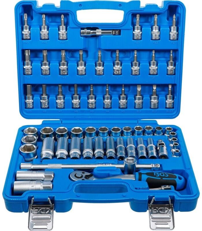 Steckschlüssel-Satz Sechskant Antrieb 10 mm (3/8") 61-tlg.