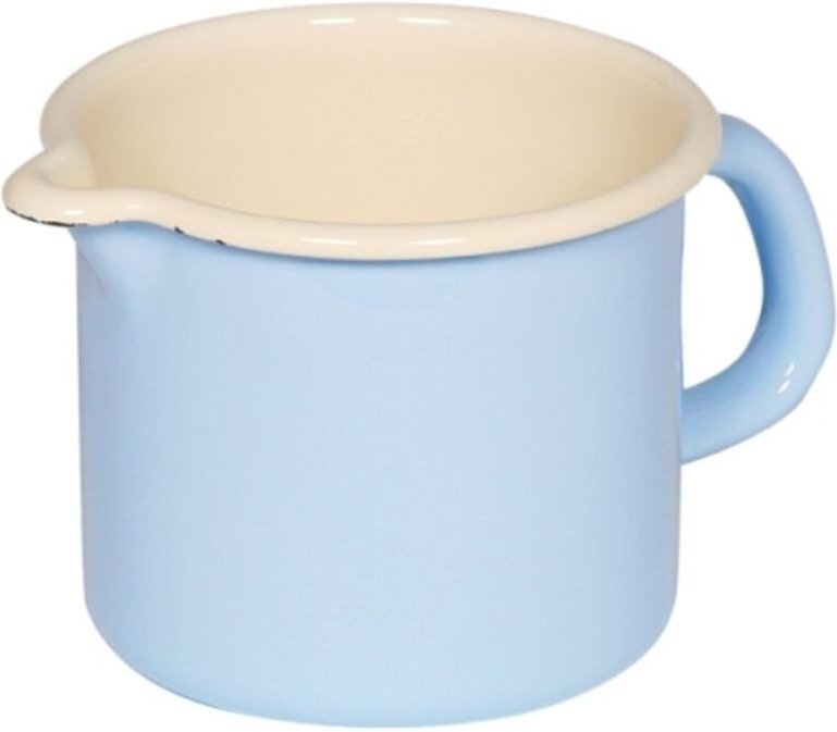 Riess Schnabeltopf Ø9cm 0,5 Liter Classic Pastell Blau Emaille