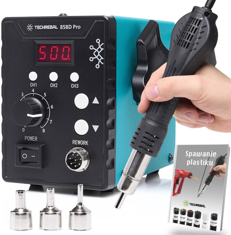 TECHREBAL 858D Pro Heißluft-Lötstation