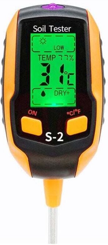 XVX - Misuratore di pH del terreno 5 in 1 Misuratore di umidità del terreno digitale Termometro per piante Misuratore di...