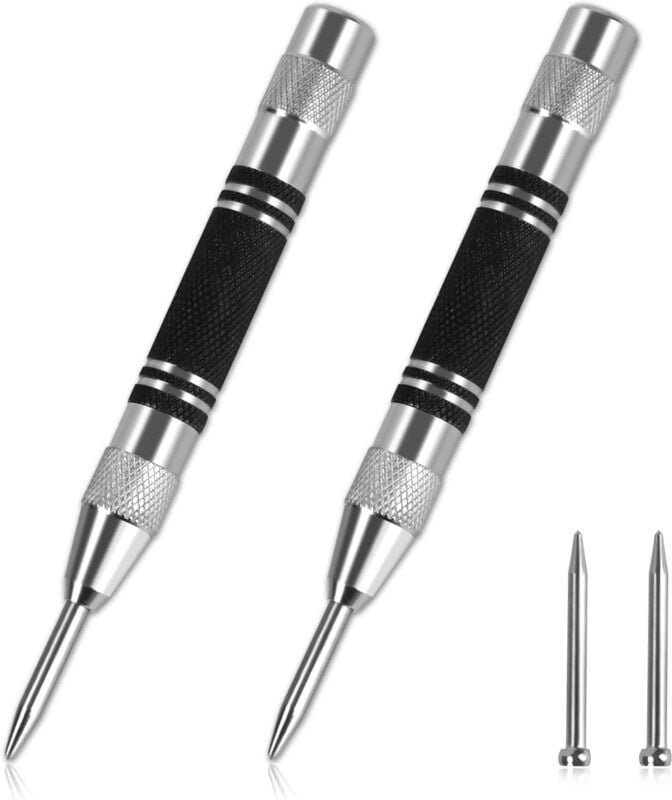 2-teiliger automatischer Stanzer, 128 mm verstellbarer automatischer Schlagstanzer, federbelasteter Körner, kommt mit 2 ...