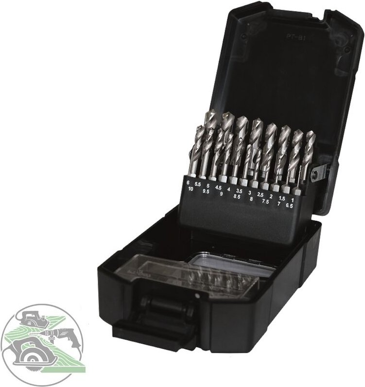 PTG - hss-g ratioline Spiralbohrer-Bit-Set 1/4' Bitschaft 19-tlg. 1,0 - 10,0 mm
