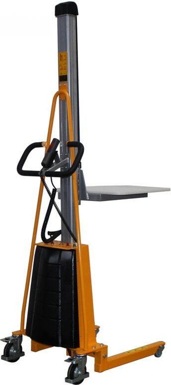 qteck Semi-elektrische Minilifter mit Plattform 470x600mm und 125-1700mm Hubhöhe 100kg Hubkraft