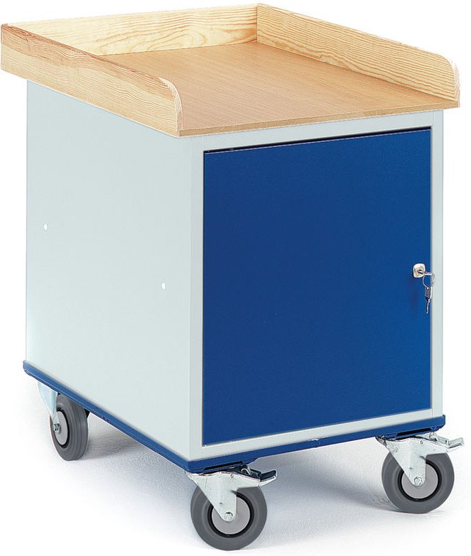 Rollcart Roll-Stahlschrank im Buchedekor 700x490mm