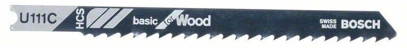 3x Stichsägeblatt u 111 c Basic for Wood - 2608630566 - Bosch
