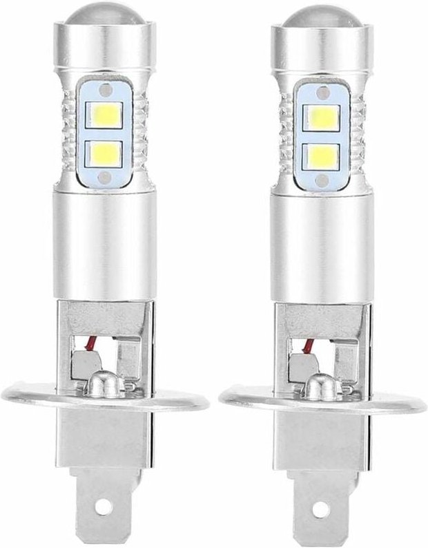 Scheinwerferlampen, 2 x H1 6000 k Ultraweiß 100 w LED-Scheinwerferlampen-Set für Abblendlicht - Ulisem