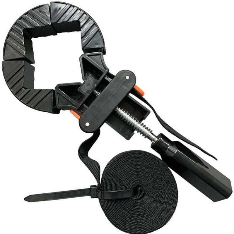 DEBUNS Eckklemme, Holzbearbeitungswerkzeug mit 4 Backen, verstellbarer Rahmenhalter zum Buchbinden