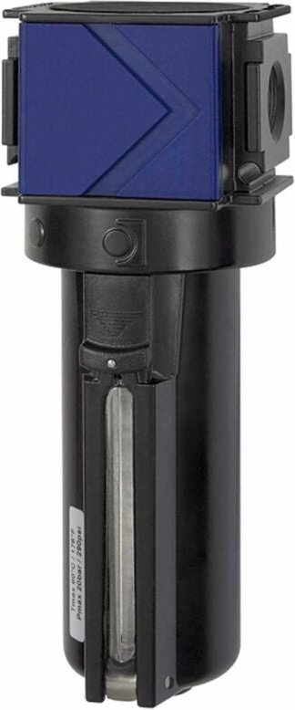 Aktivkohlefilter »variobloc«, Metallbeh., Sichtrohr, bg 1, g 1/4 - Riegler