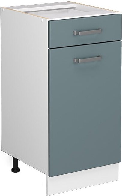 Vicco - Küchenunterschrank R-Line, Blau-Grau, 40 cm ohne Arbeitsplatte