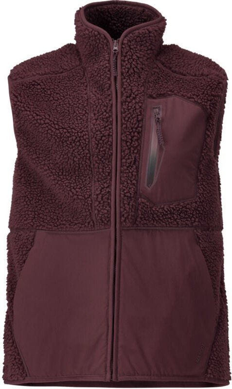 Faserpelz Thermo-Weste mit Reißverschluss Gr. xl, bordeaux - Mascot