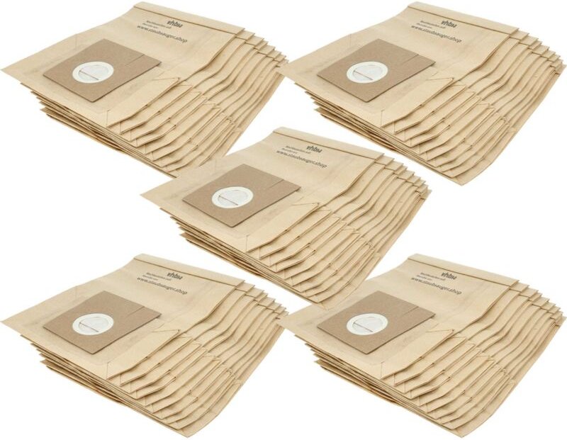 50x Staubbeutel kompatibel mit Novum 065 107, 065 812 / 065812, 065 651 / 065651 Staubsauger - 24,5cm x 18cm Sandfarben ...