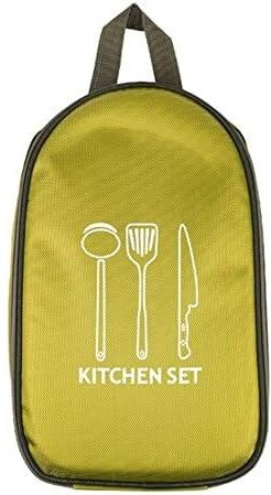 Csparkv - 36 x 22,5 x 5 cm Camping-Utensilien-Organizer-Tasche, Besteck-Aufbewahrung, hängende Küchengeschirr-Tasche, fü...