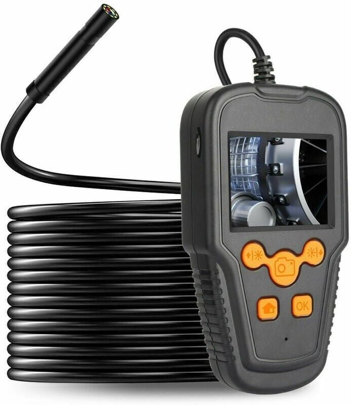 2,4-Zoll-LCD-Endoskopkamera – 1080P HD-Auflösung – 8-mm-IP68-Objektiv – Tragbares Endoskop von Ymyny