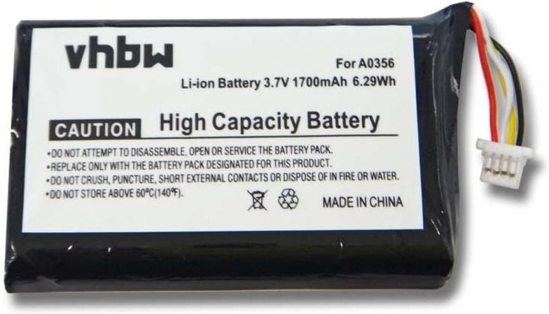 vhbw 1x Akku kompatibel mit Nevo S70 Fernbedienung Remote Control (1700 mAh, 3,7 V, Li-Ion) - Ersatz für A0356