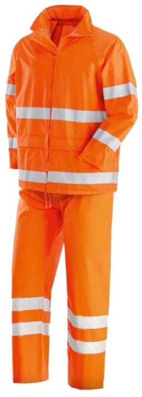 Wasserdichter Warnschutzanzug aus PVC Neri New Oslo 461015 - L - Orange