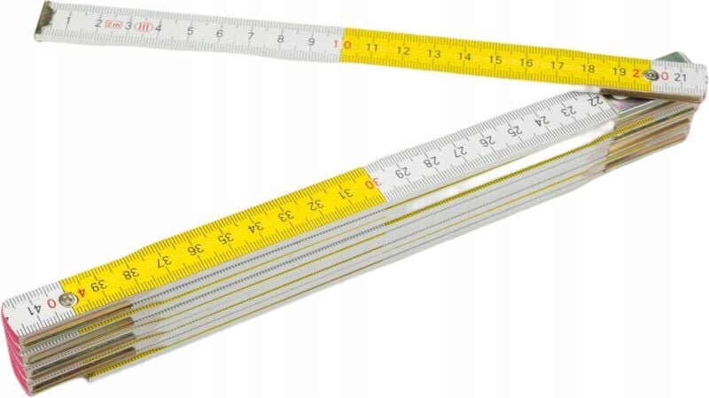 Holzbandmaß 2m WEISS