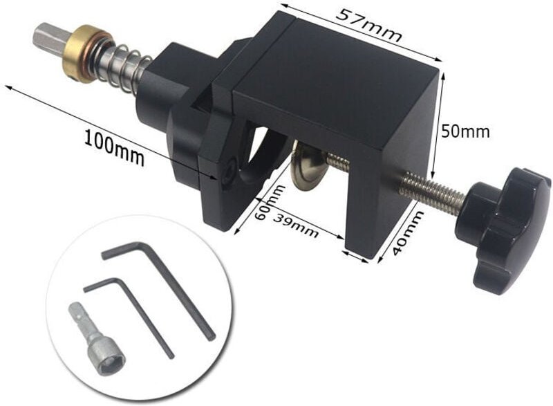 35 mm Scharnierlehre mit Klemme, Forsnter-Bohrer, Aluminiumlegierung, Schranktür-Installationswerkzeug, BR-Vie