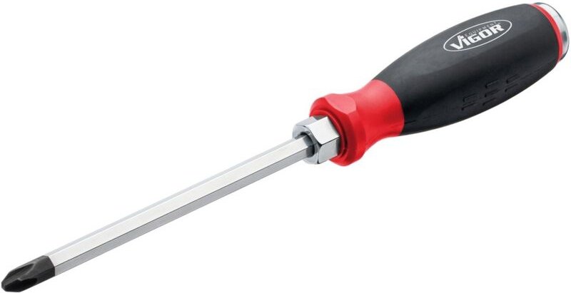 Thumbnail - Vigor - Kreuzschlitz Schraubendreher mit Schlagkappe ∙ mit Antriebsvierkant ∙ V5010-PH3 ∙ Kreuzschlitz Profil ph ∙ sw PH...