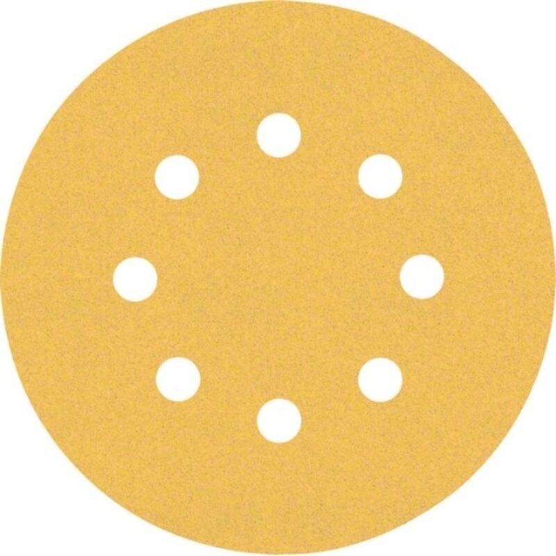 Accessories expert C470 2608900912 Exzenterschleifpapier gelocht Körnung (num) 120 (ø) 125 mm - Bosch