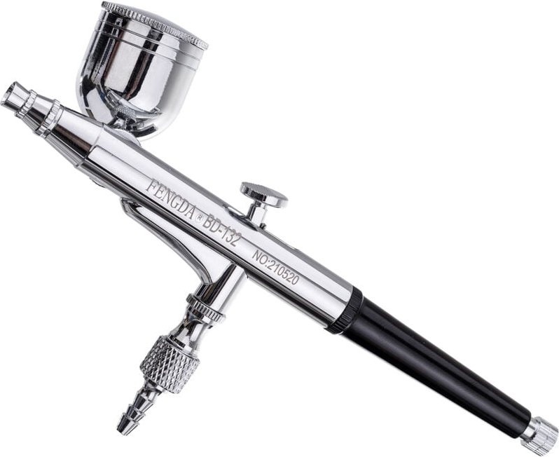 Original FENGDA BD-132 Double Action Airbrush, Kippbehälter, Düse 0,5