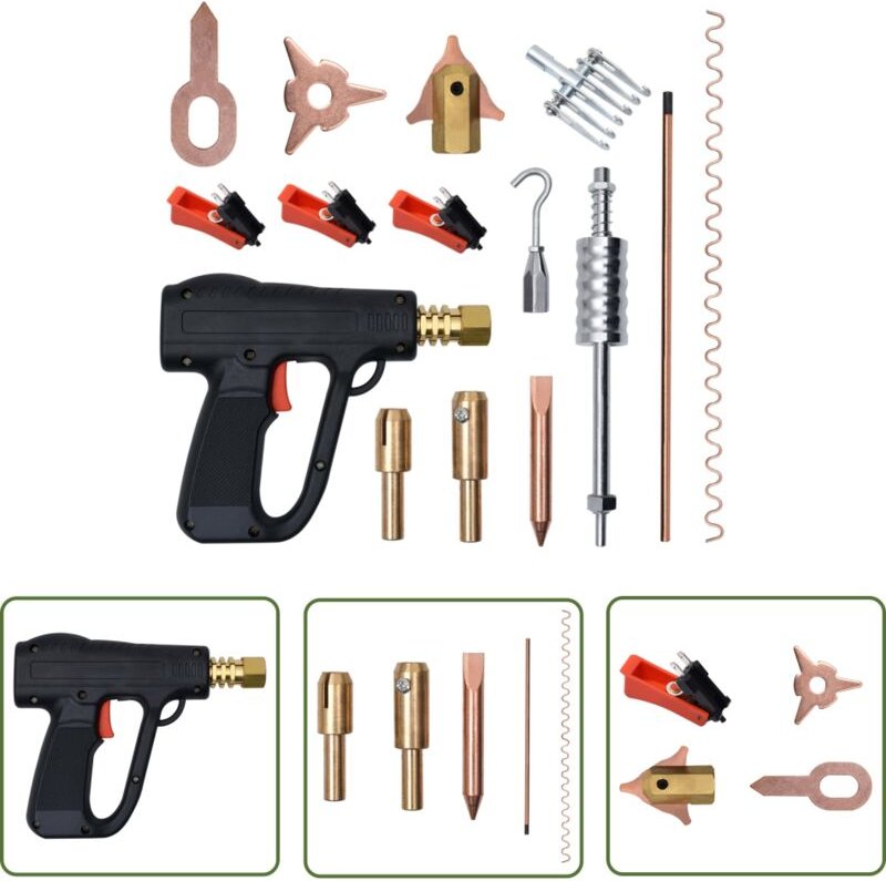 86-tlg. Ausbeulspotter-Set - Autoreparatur - Punktschweißgerät - Dellenentfernung - Blechschaden - Karosseriereparatur -...