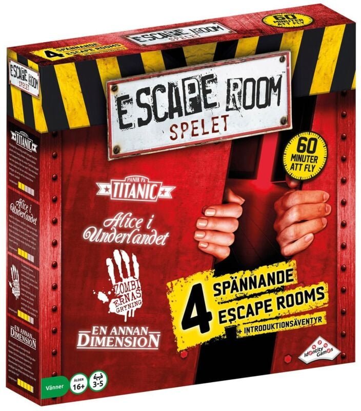 Escape room spiel - rot