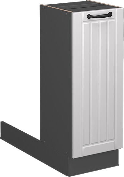 Vicco - Kücheninsel Fame-Line, Weiß Landhaus, 30 cm ohne Arbeitsplatte