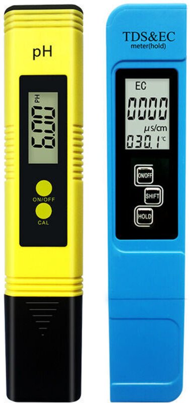 Wasserqualitätstestmessgerät tds ph ec Temperatur 4-in-1-Set Digitaltester mit LCD-Display-Test für Schwimmbad, Aquarium