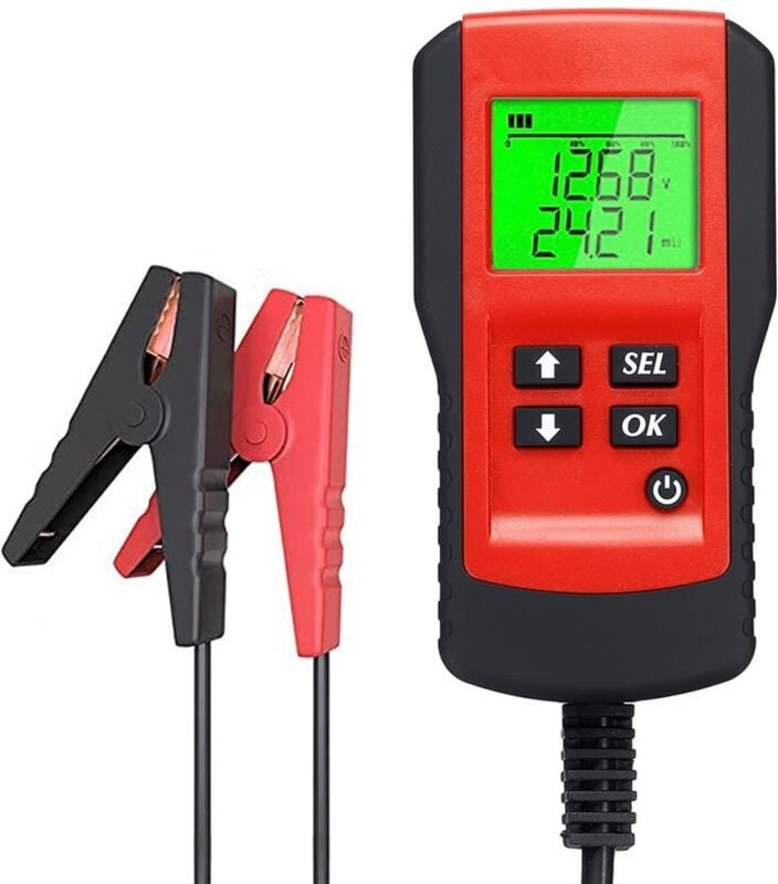Autobatterietester, Batterietester, 12-V-Autobatterie-Spannungstester, CCA-Detektor, Innenwiderstandsprüfgerät, AE300-Sc...