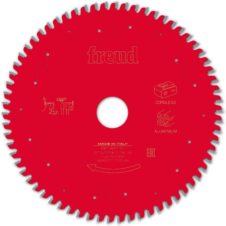 Freud - Sägeblatt für Akku-Handkreissäge Ø210 2/1,4 AL30 Z66 tp 0° - F03FS10092 -FR15A001TC