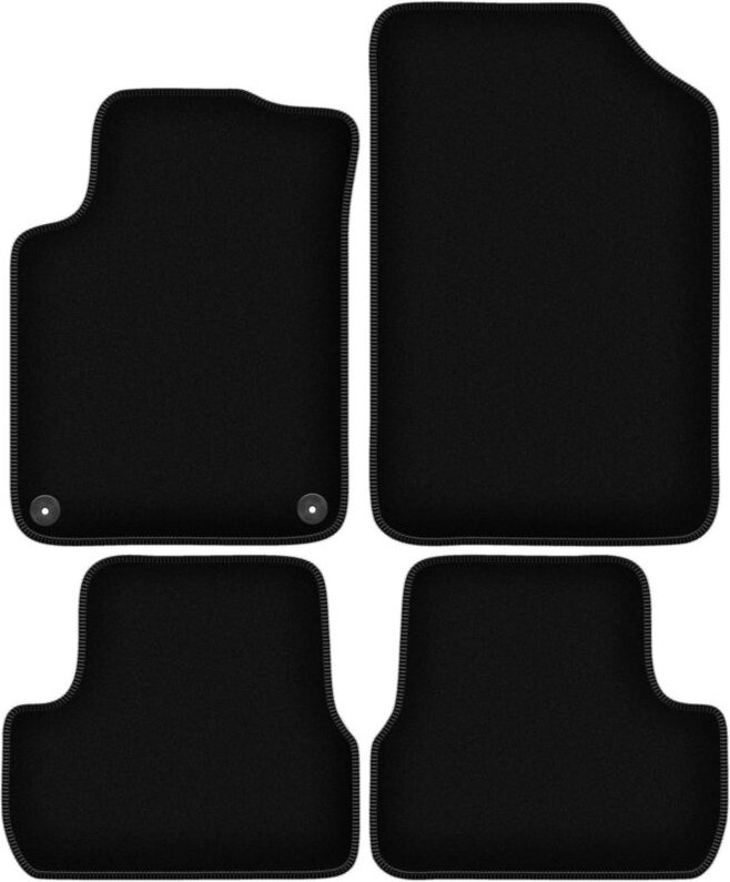 BASIC schwarze Veloursmatten für: Citroen DS3 Cabrio (2015-)