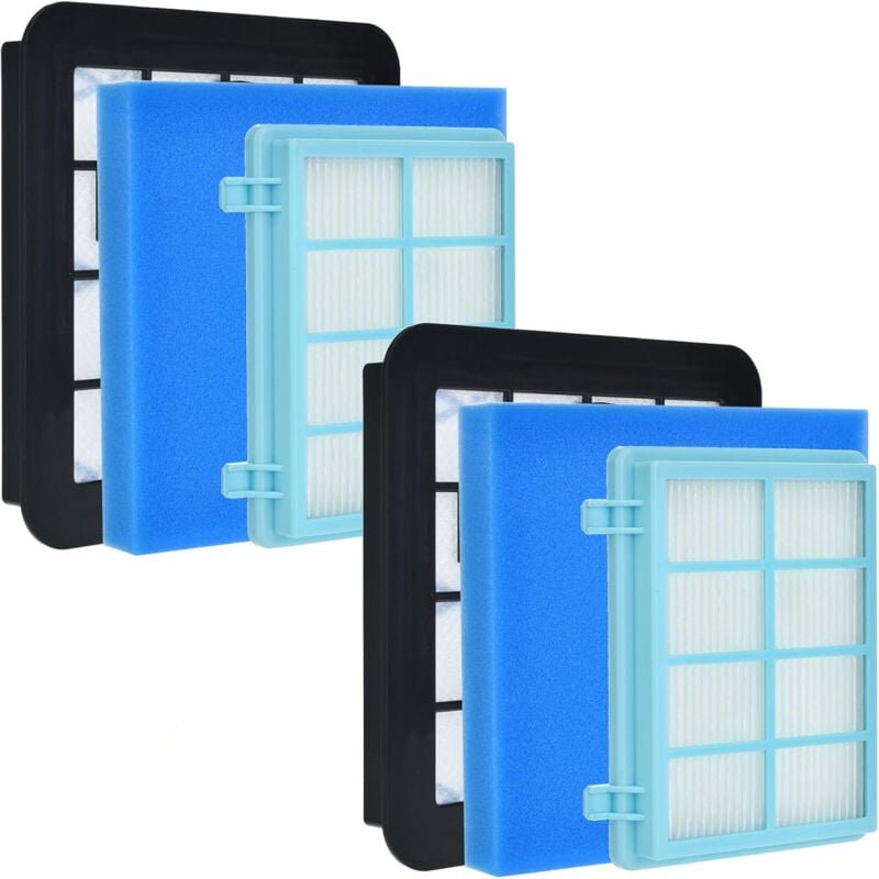 2-teiliges Ersatzfilter-Set für Philips FC9331 FC9332 FC8010, waschbarer Motor-Schaumfilter