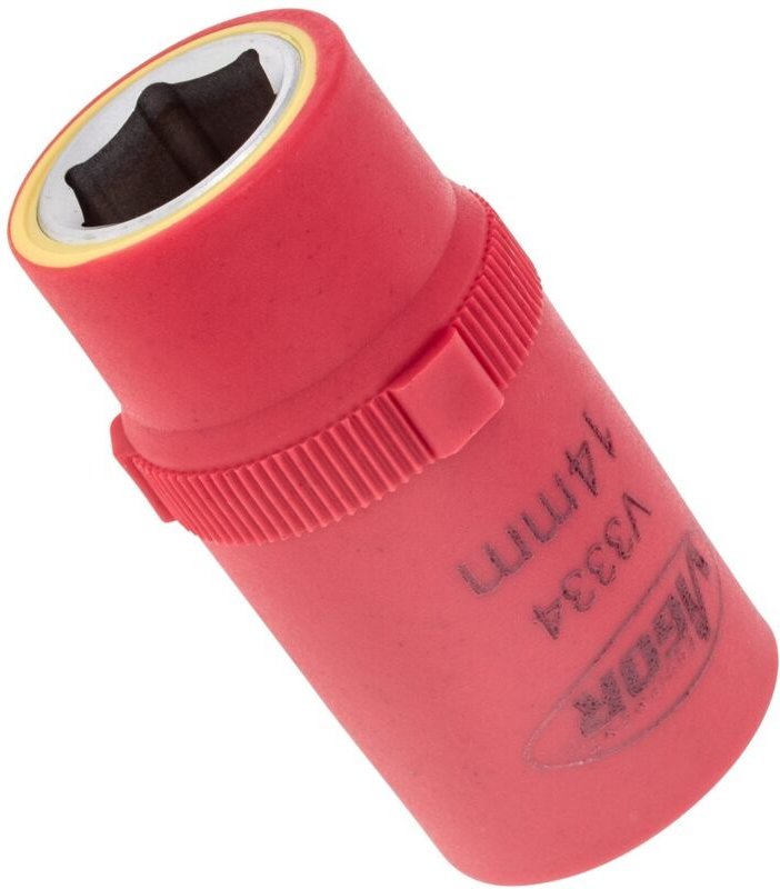 Vde Sechskant Steckschlüsseleinsatz ∙ V3334 ∙ 1/2 Zoll (12,5 mm) Vierkant hohl ∙ Außen Sechskant Profil ∙ sw 14 mm