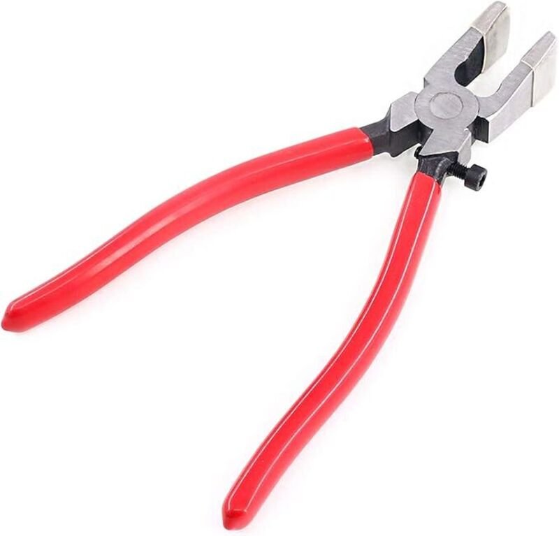 Robuste Schlüsselanhängerzange, Metall- und Glaszange mit gebogenen Backen, Studio Racing Zange, Gummispitzen, perfekt z...