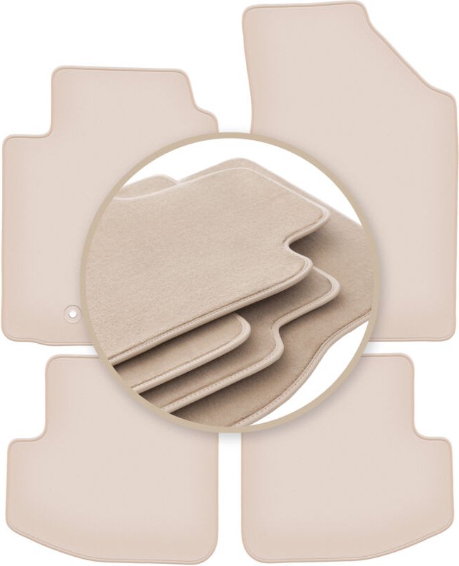 PREMIUM beige Matten für: Toyota Yaris I 3-Türer 1999-2005
