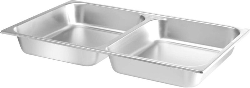 Stahlbehälter für Speisenwärmer GN1/1 - 2 FÄCHER