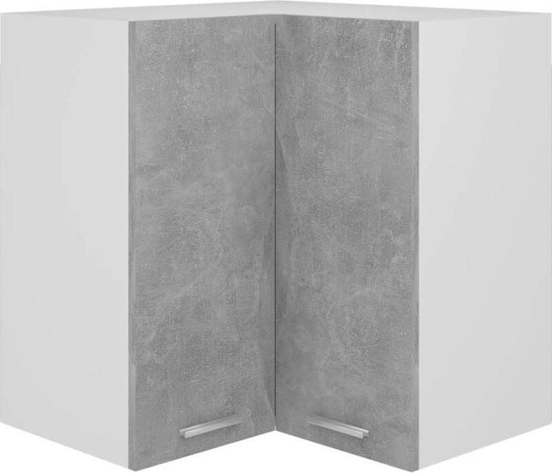 Maison Exclusive Eckhängeschrank Lyon Betongrau 57x57x60 cm