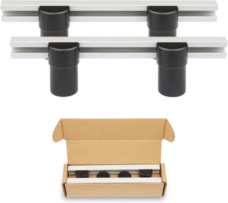 Stück Holzbearbeitungstisch-Hilfswerkzeug, Positionierungsbank, diy Stopp-Hobeln, 20 mm Löcher, Hundeklemme aus Aluminiu...