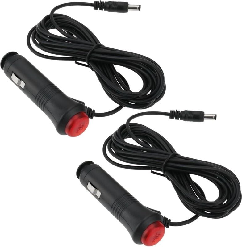 2er-Pack 12-V-Auto-Netzadapterkabel (3 m), kompatibel mit Cello-LED-Fernseher für Autos, Wohnmobile, LKWs, Boote, Schalt...