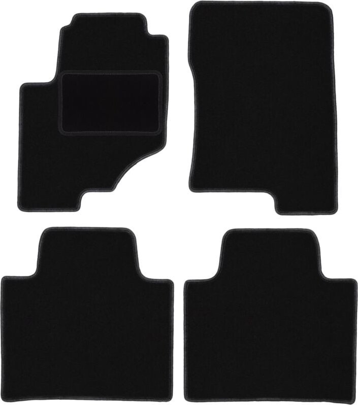 Schwarze Veloursmatten für: SsangYong Rexton II SUV (2017-)