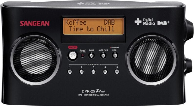 DPR-25+ Kofferradio dab+, ukw aux Akku-Ladefunktion Schwarz - Sangean