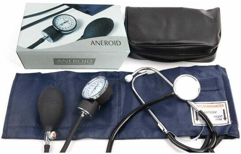 XVX Tensiomètre manuel avec stéthoscope Tensiomètre pour le bras Tensiomètre pour le coeur du foetus Stéthoscope double ...